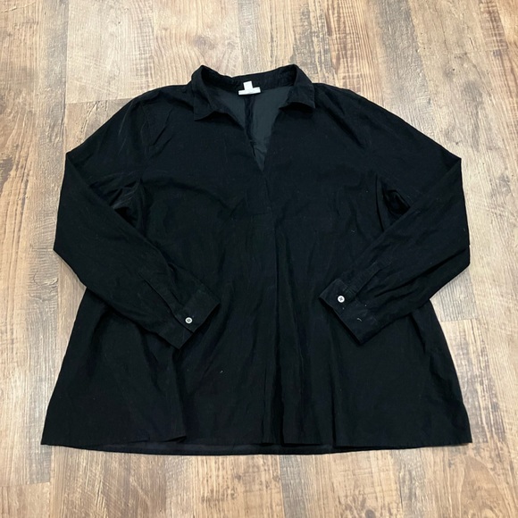 J. Jill Tops - J. Jill Black Corduroy Shirt